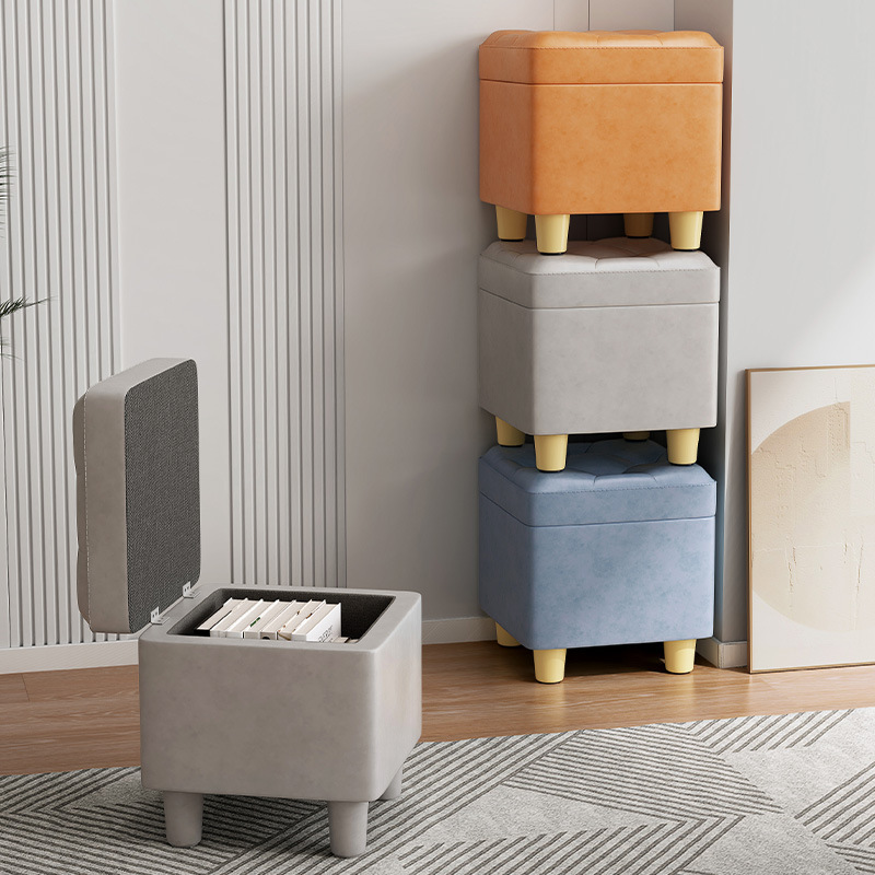 Taburete pequeño hogar almacenamiento taburete sala de estar sofá mesa de café taburete simple moderno Banco puerta zapato cambiante taburete