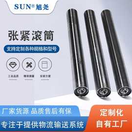 厂家定制内置滚筒张紧滚筒无动力滚筒头尾张紧辊筒	 无动力滚筒