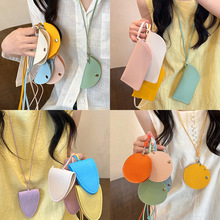 小清新皮革眼镜包包挂绳项链配饰高级感时尚小众项饰新款首饰批发