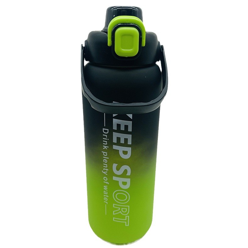 Weilong moda de alto valor nominal comercio exterior tazas de agua de color gradiente de gran capacidad tazas de paja de mujeres para hombres deportivos de acondicionamiento físico kettle