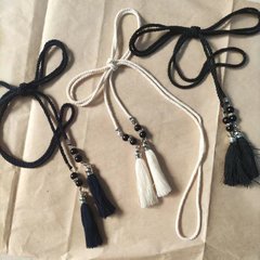 Retro hot style literary woven waist rope for women, ultra-fine cotton rope waist for women, windbreaker belt with fur