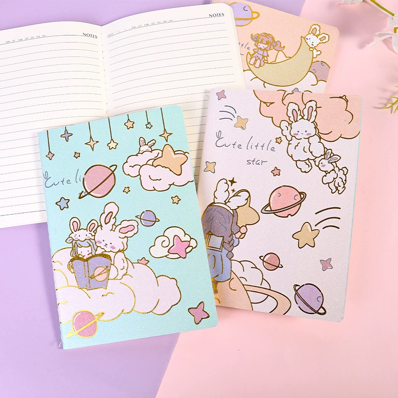 Cartoon cute high quality notebook, teaching laptop for students