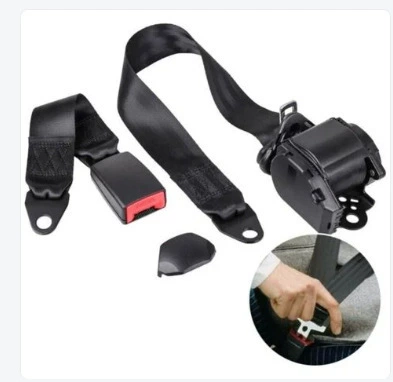 Belts, Bus and Truck Automatic: Car seat belt - plastic-coated-k335cm-all-inclusive-webbing-base