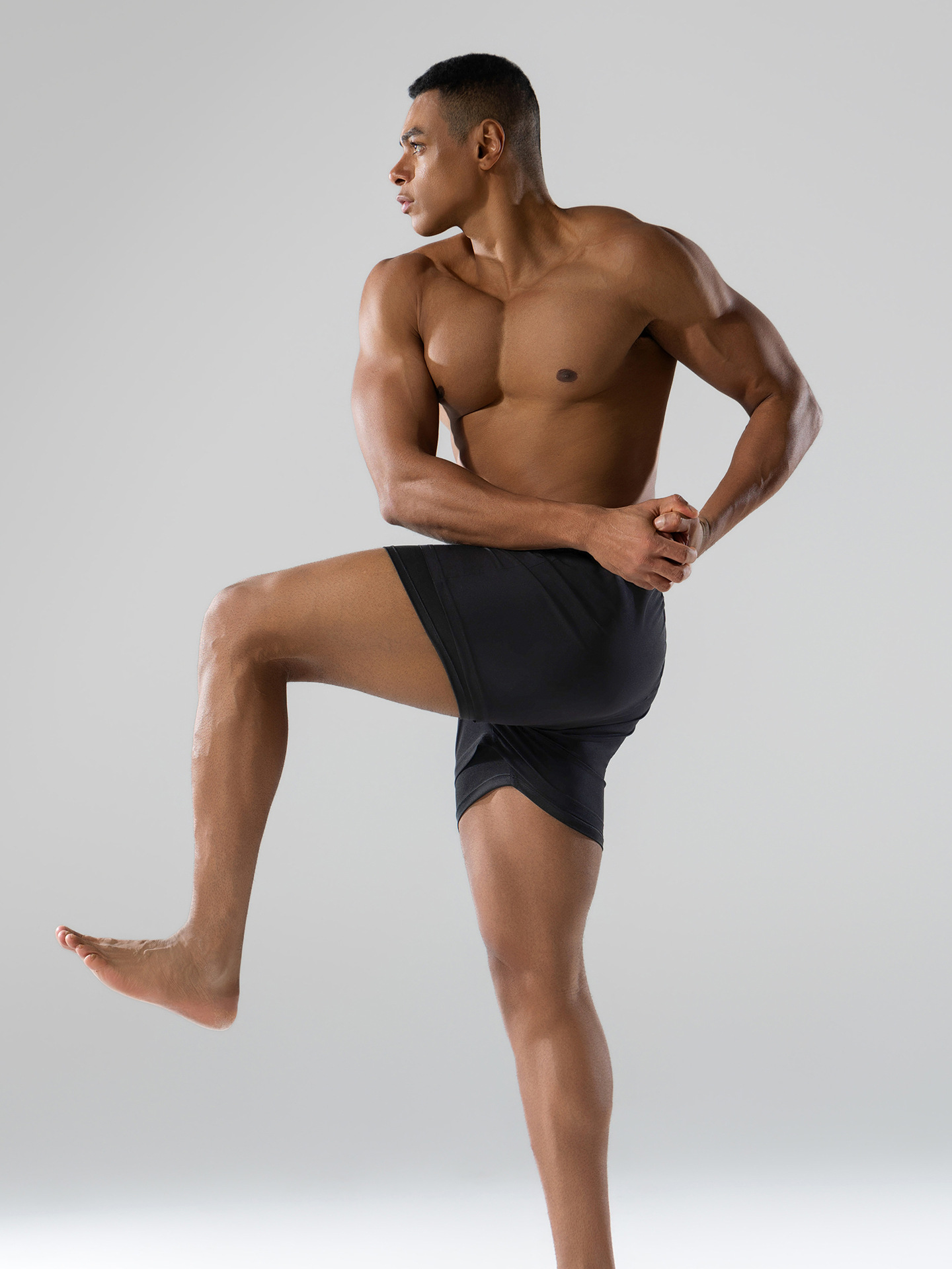 Pantalones de baño de dos capas para hombres, pantalones de surf de playa, pantalones de balneario para hombres, pantalones cortos de secado rápido, logotipo personalizado