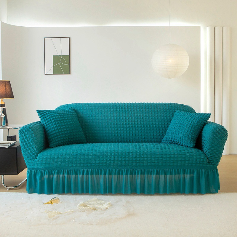 Nueva funda de sofá de lujo ligero, funda de sofá elástico grueso de gasa de espuma, funda universal todo incluido anti-agarre de gato, cuatro estaciones universales