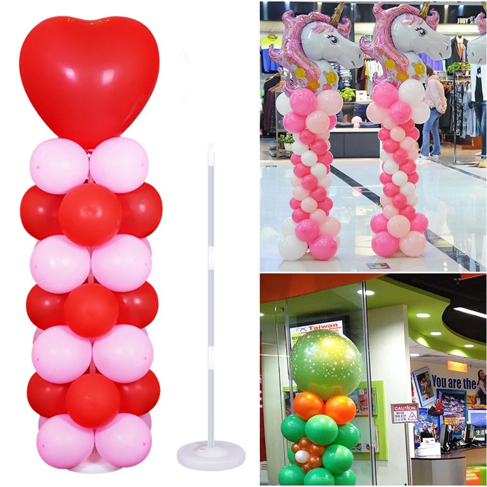 Base y soporte de plástico redondo para columna de globos, venta al por mayor