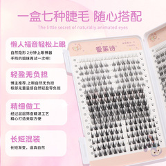 1 Large Capacity Eyelash Book False Eyelashes Mixed Pack Eyelashes Single Cluster Natural Trilogy Cat Elf Dog Series False Eyelashes