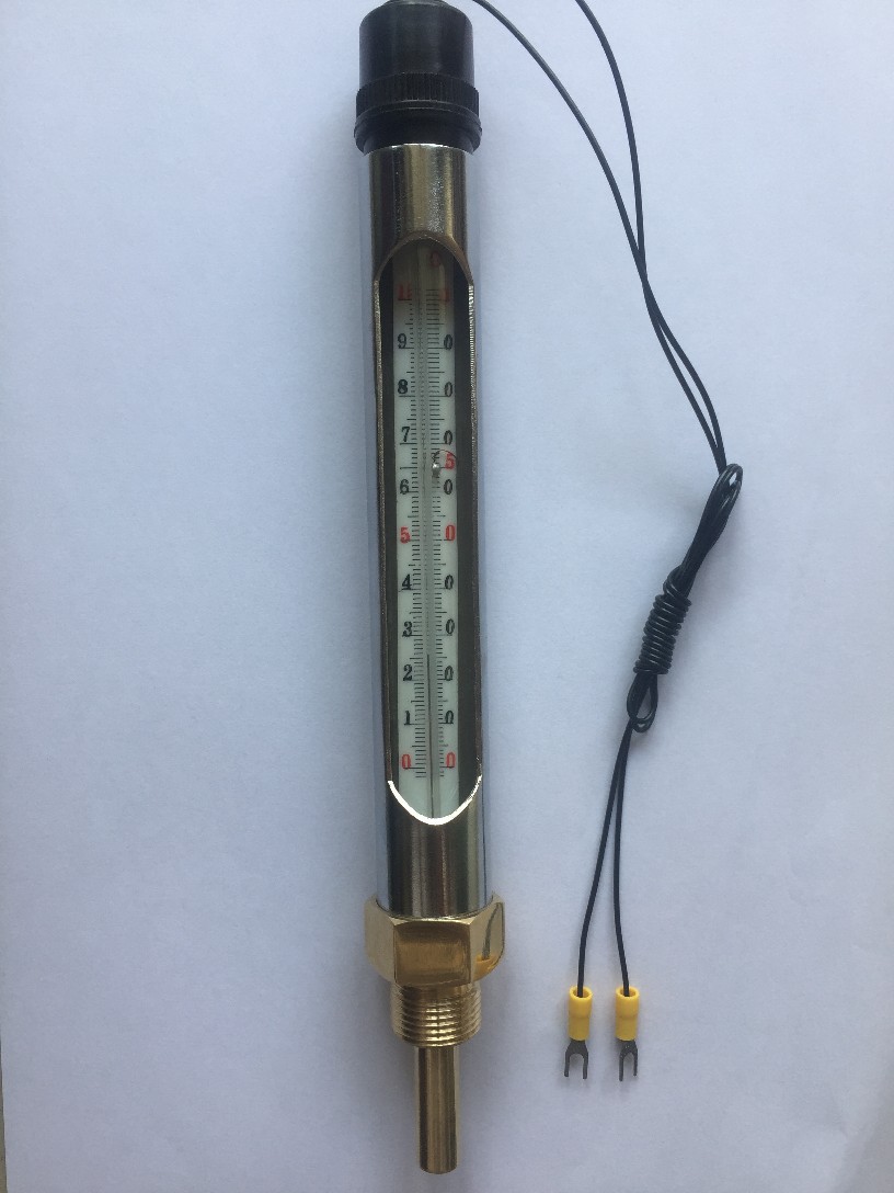 电接点温度计，固定接点温度计，L150*45mm,95c电接点，M20*1.5