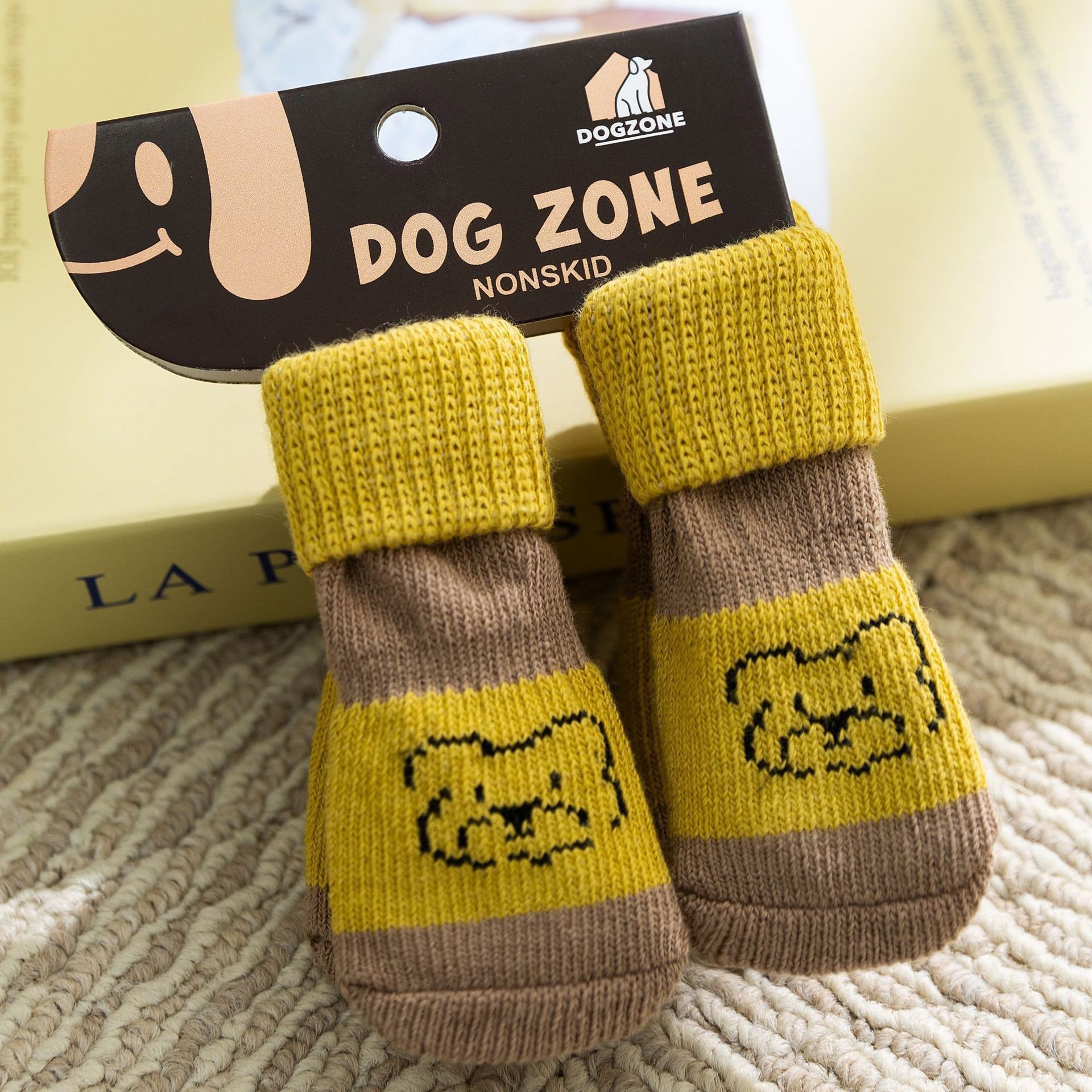 Calcetines para perros de cuatro estaciones, anti-deslizante, anti-arrastre, anti-sucio, calcetines cálidos para casa, calcetines de peluche, calcetines para mascotas, calcetines image 9