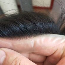 男士头顶补发生物头皮假发超薄隐形发际线前额全真人自然仿真头皮