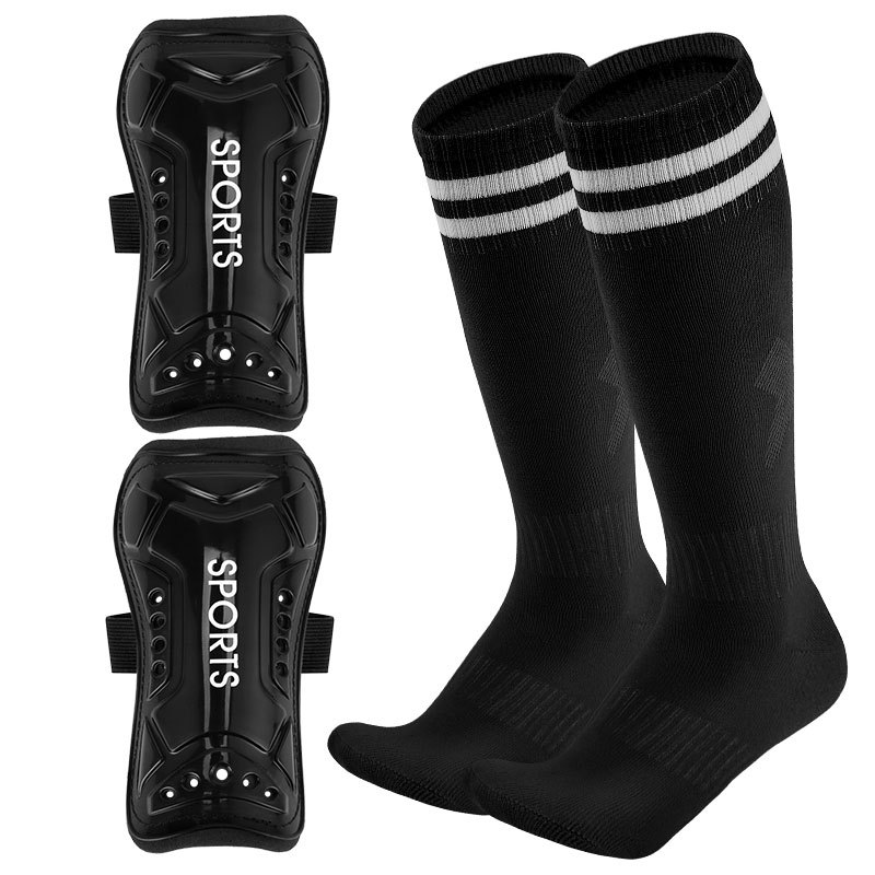 Amazon in-stock football shin guards with thickened anti-collision straps, adult over-the-knee long football socks wholesale