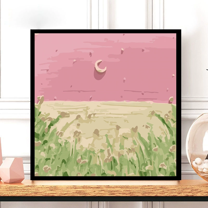 Tulip DIY numeric oil painting handmade filled oil painting floral landscape coloring therapeutic hand-drawn beautiful wall art