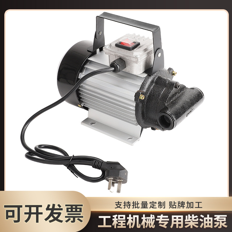 便携式大流量铸铁220v电压加油机抽油机柴油泵吸油神器电动抽油泵