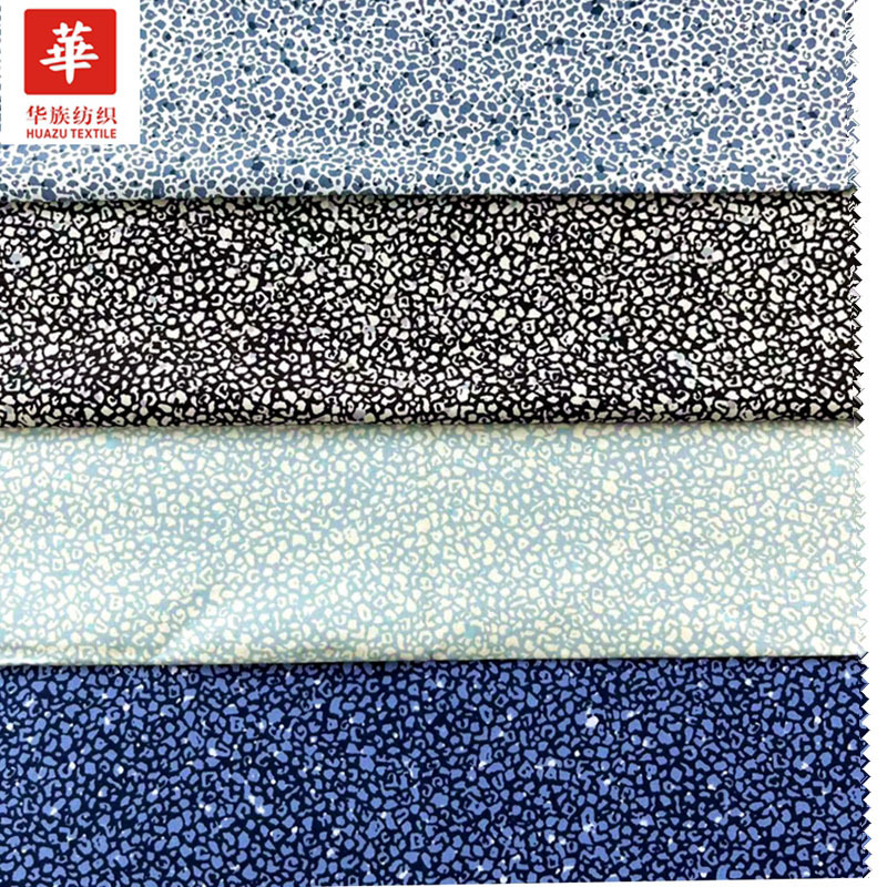 全棉印花布 几何小豹纹男装衬衫 鞋帽 手工DIY包边条布料现货批发