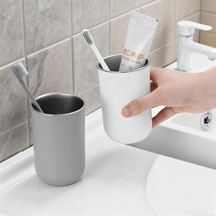 Stainless Steel Mouthwash Cup High Beauty Value Couple Brushing Cup High Sense Simple Children's Toothbrush Cup Toothwash Cup