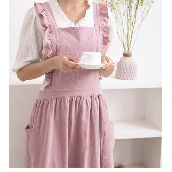 Japanese retro apron for manicure for work