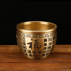 Copper Vessel Wholesale, Brass Vessel, "Bai Fu" Copper Vessel, Yuanbao Copper Vessel, "Fulu Shouxi" Copper Vessel – Home Decor Accessories and Ornaments