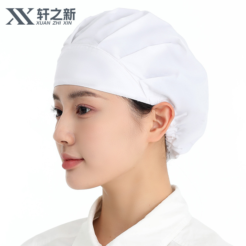 餐饮帽子女家用防油烟食堂厨师帽卫生防尘帽防油烟烘焙厨房工作帽|undefined