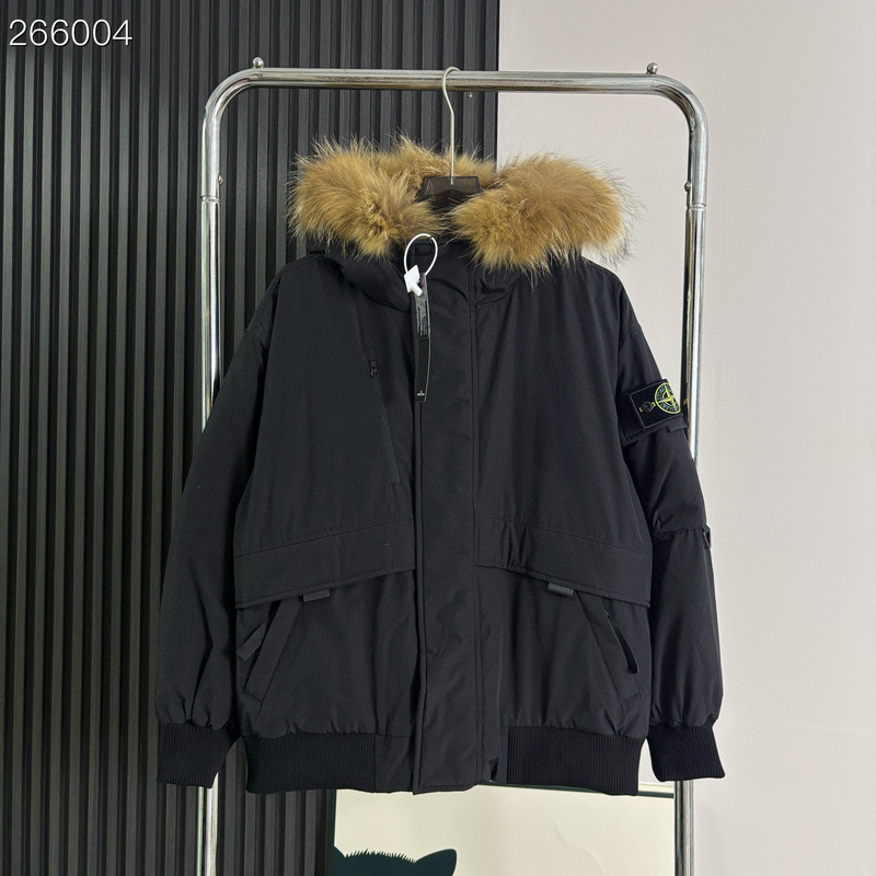 Cross-Border Stone Island Workwear Parka down Jacket New National Standard 90% down Cold-Resistant Coat Island
