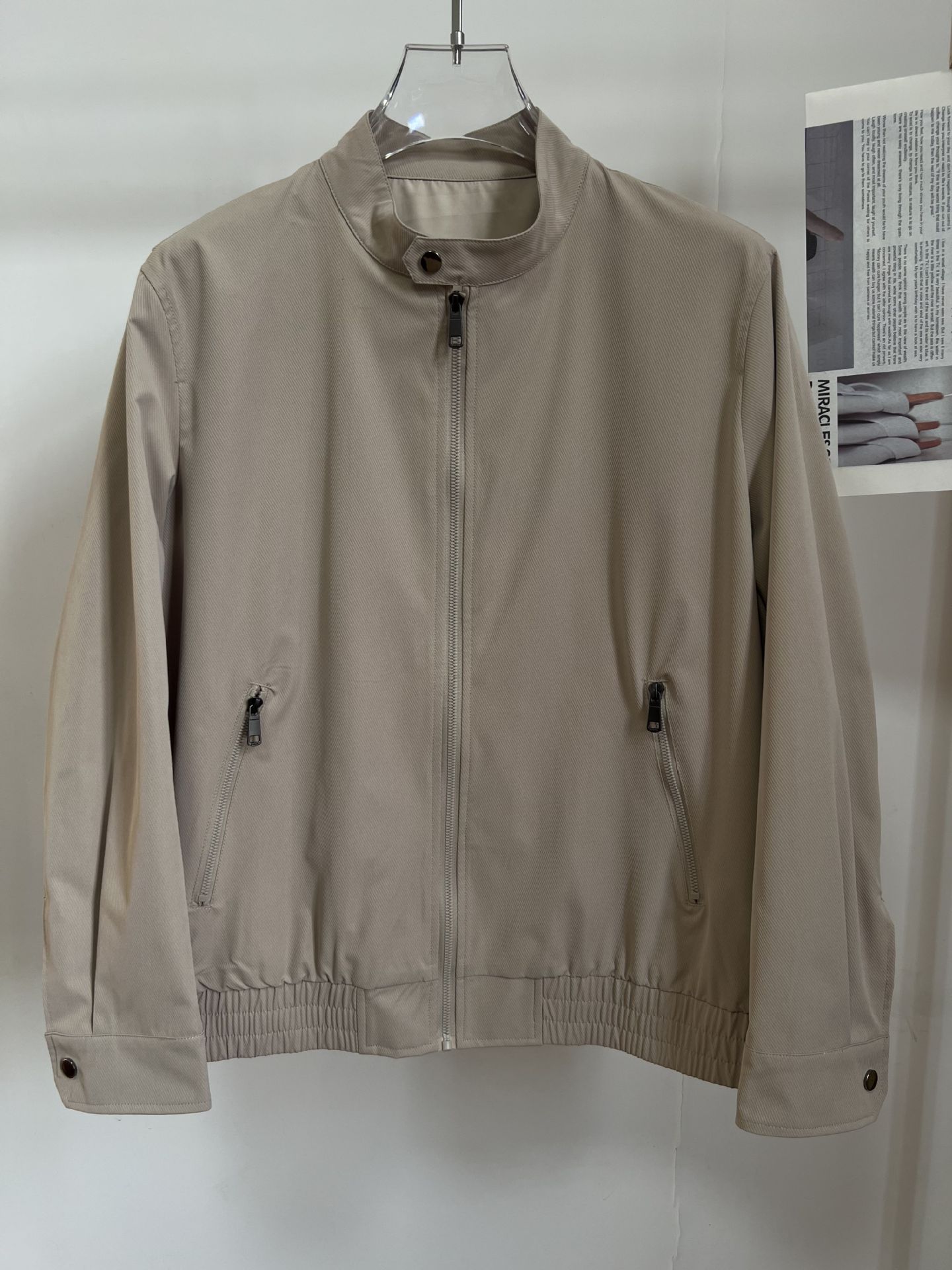 Spring And Autumn American Classic Harrington Executive Windproof Breathable Men's Commuter Stand Collar Zipper Jacket_viptrois.com