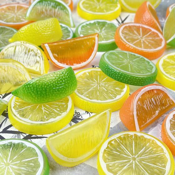 Simulation lemon slice plastic lemon slice fake lemon fruit model home decoration photography props toys