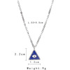 Fashionable universal triangle stainless steel, pendant, necklace, accessory, Amazon, wholesale