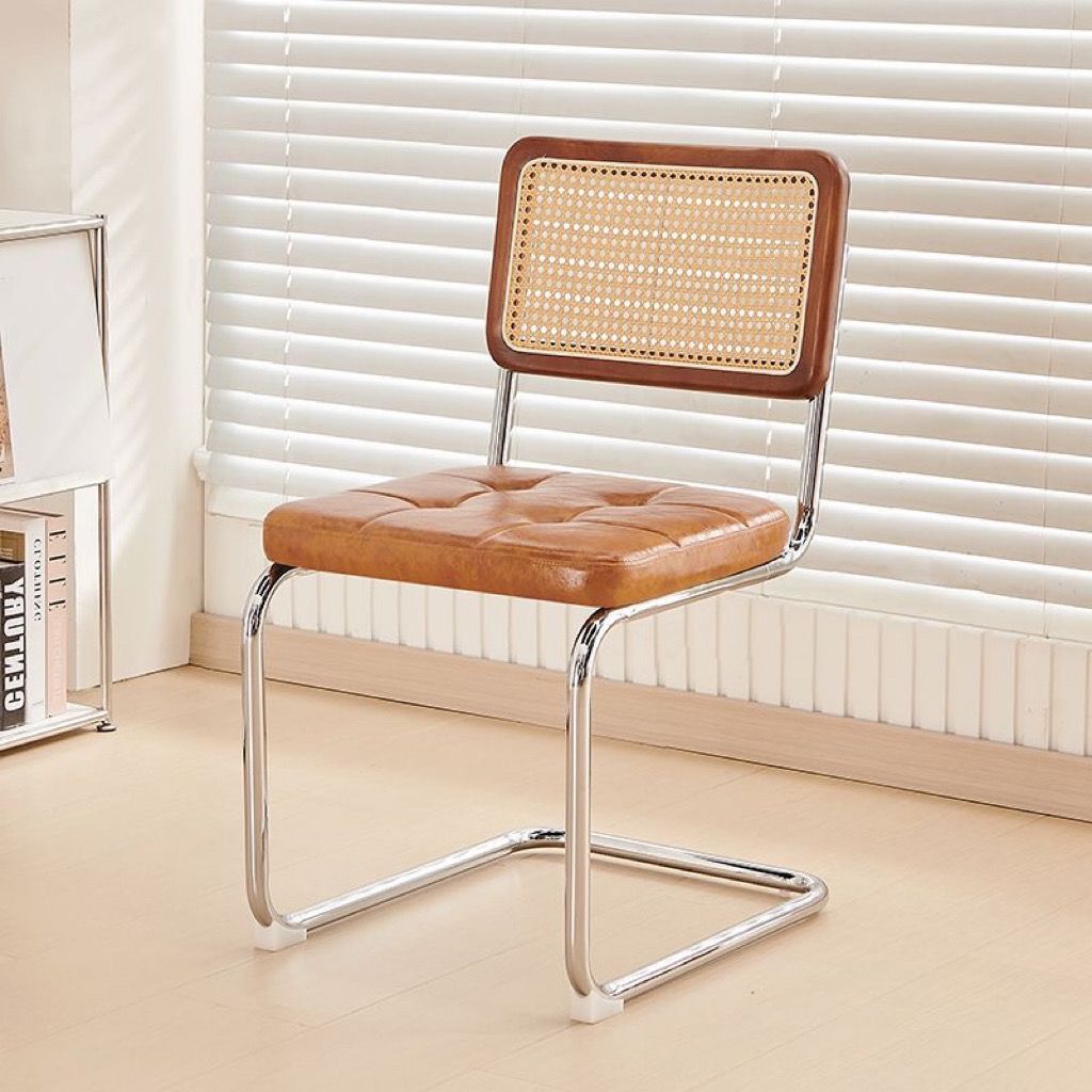 Silla de arco de ratana nórdica inswind silla de comedor casera sillón silla de computadora red silla antigua silla Vasily