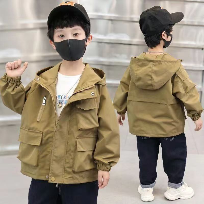 男童风衣春装外套2025新款儿童夹克帅气炸街中小童男孩衣服春秋款|undefined