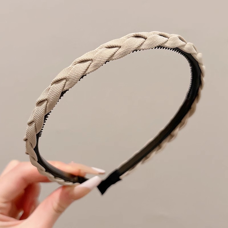 Coreano alto cráneo debe aumentar la altura esponjoso peludo ondulado banda de cabello de doble uso con dientes para mujeres