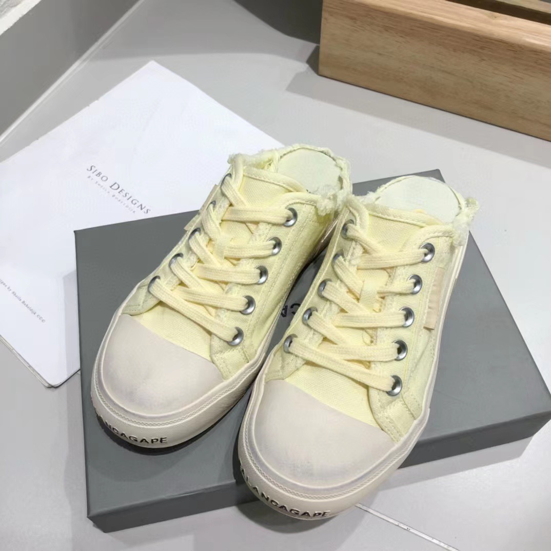 Unisex Casual Canvas Schuhe Pariser Retro Distressed Schnürer_voghion.com