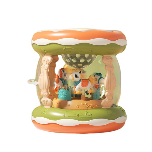 Baby toys music clap drum 0-6-12 months baby early education educational carousel hand clap drum rechargeable