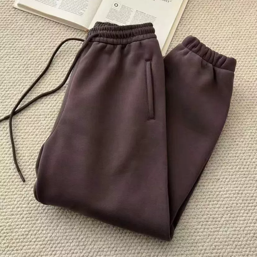 粉丝福利LuScuba束脚25新款加绒卫裤百搭收口女休闲时尚运动宽松