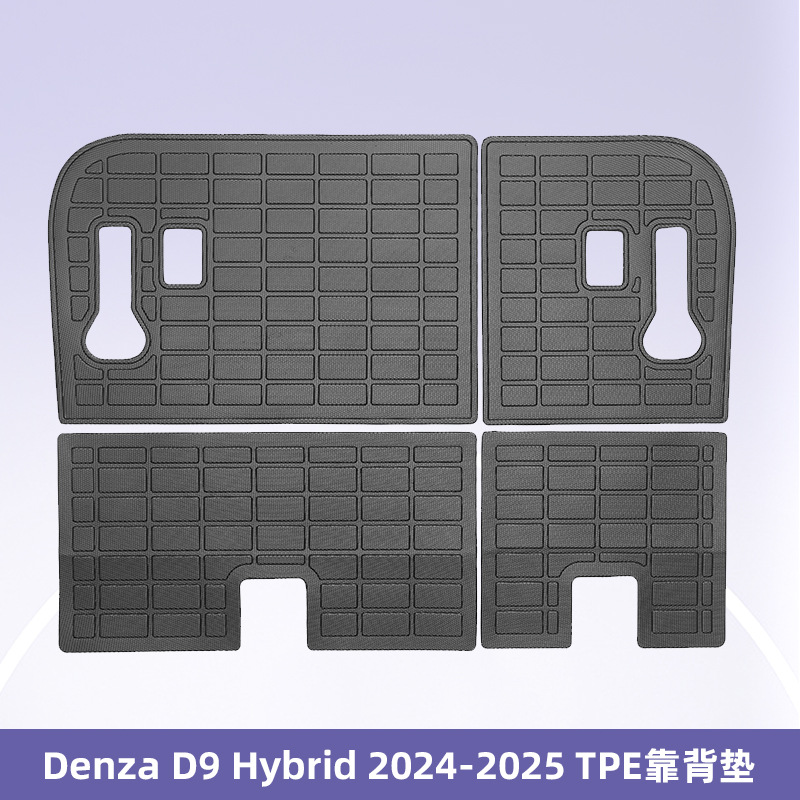 Aplicable a Denza D9 híbrido 2024 - 2025 3D para todo el tiempo TPE cojín de pie de automóvil cojín de colateral