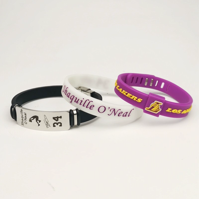 Фирменный Светящийся Белый силиконовый браслет O'Neal, логотип из 3 предметов, металлическая пряжка, регулируемый браслет, набор из трех предметов