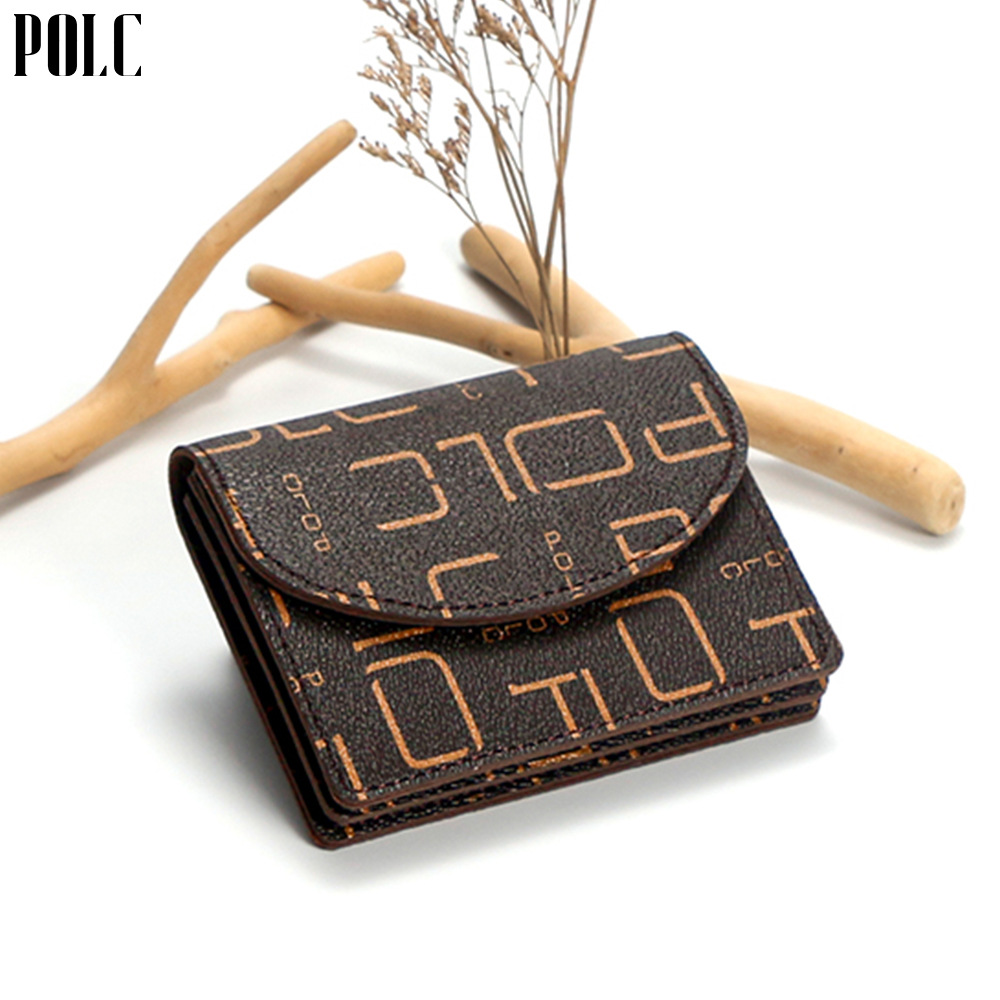 POLC nuevo paquete de tarjetas, monedero transfronterizo para mujer, versión coreana del paquete de tarjetas multifuncional compacto de alta gama, monedero al por mayor