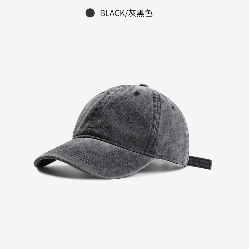 Gorra de béisbol de algodón lavado para niños, estilo casual unisex primavera/verano