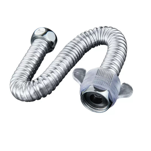 Submarine bellows 304 stainless steel 4-point gas water heater toilet water inlet soft connection hot and cold water supply hose