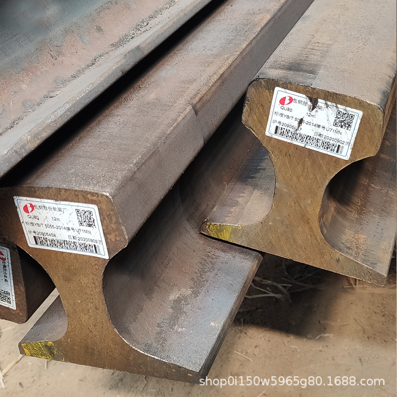 泓洛70kg起重轨 矿用轨道钢应用广泛 高强度 及时发货