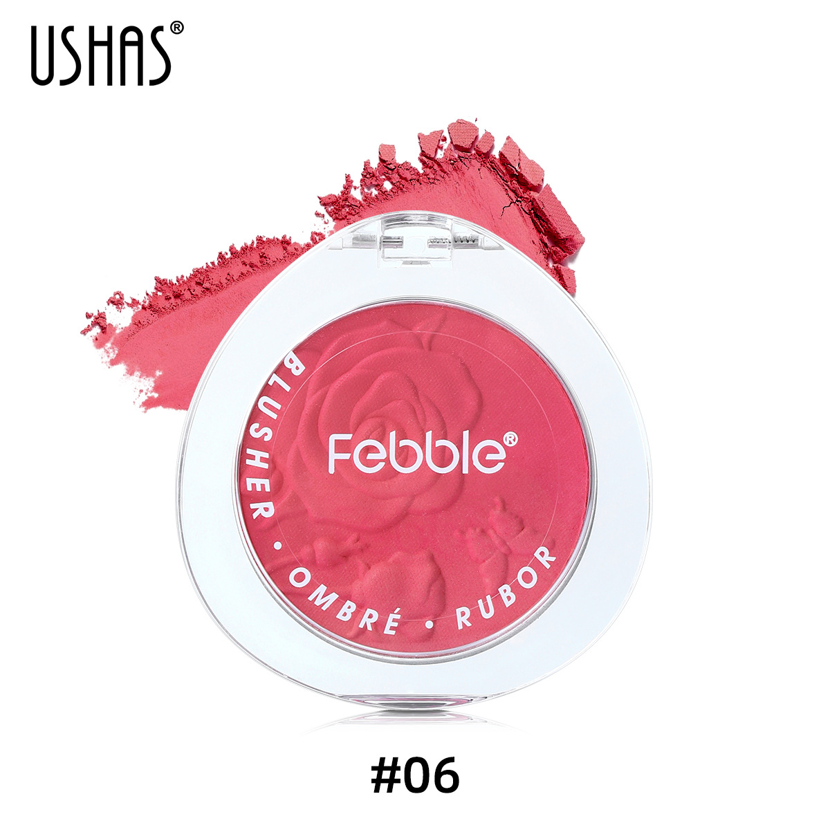 USHAS Cross-border Amazon venta caliente rubor impermeable de larga duración ES4213 rubor degradado