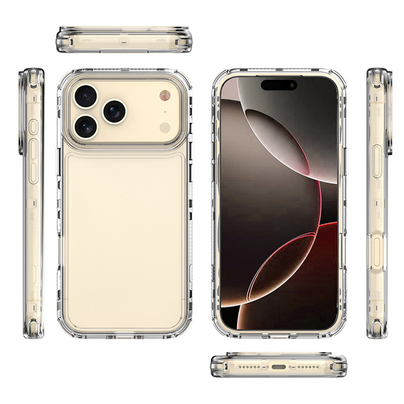 新款使用iPhone17 Pro Max透明手机壳XS Max炫影亚克力四角防摔壳