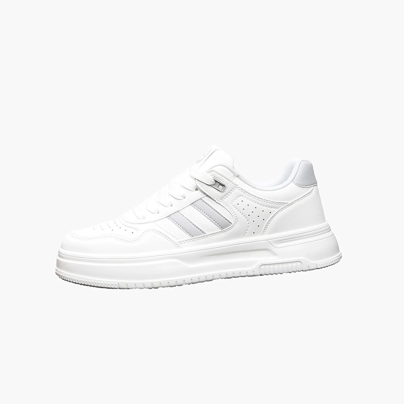 High‑platform breathable sneakers, white high‑top, soft sole, sizes 39–44