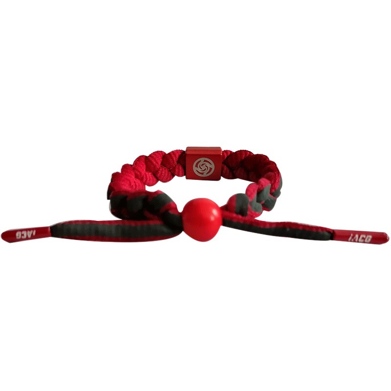 Incantation Battle Necklace Shoelace Woven Tiger Stick Hand Rope Holographic Reflective Bracelet Fashion Jewelry Five Enlightenment Hand Rope