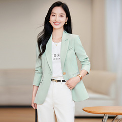 职业小西装外套女秋新款气质优雅女神范通勤正装职业西服休闲套装