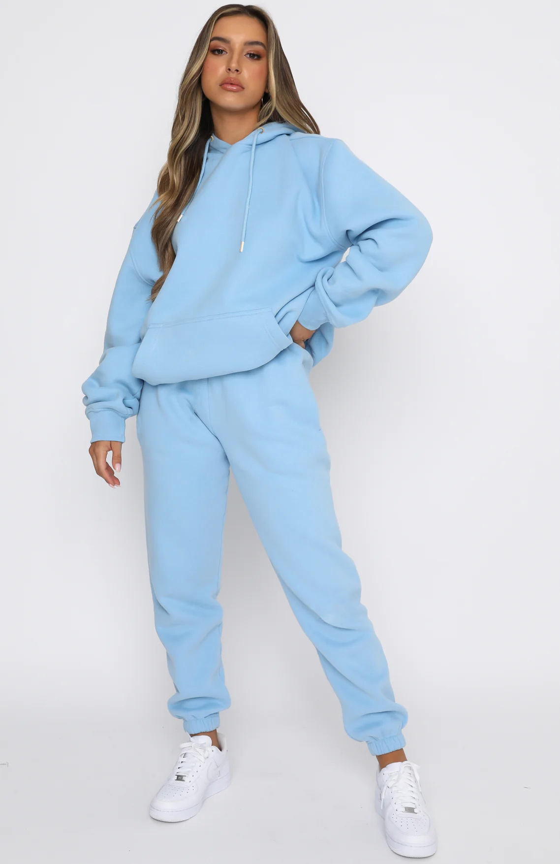 Ensemble Décontracté Femme À Capuche Avec Pantalon Et Poches_voghion.com