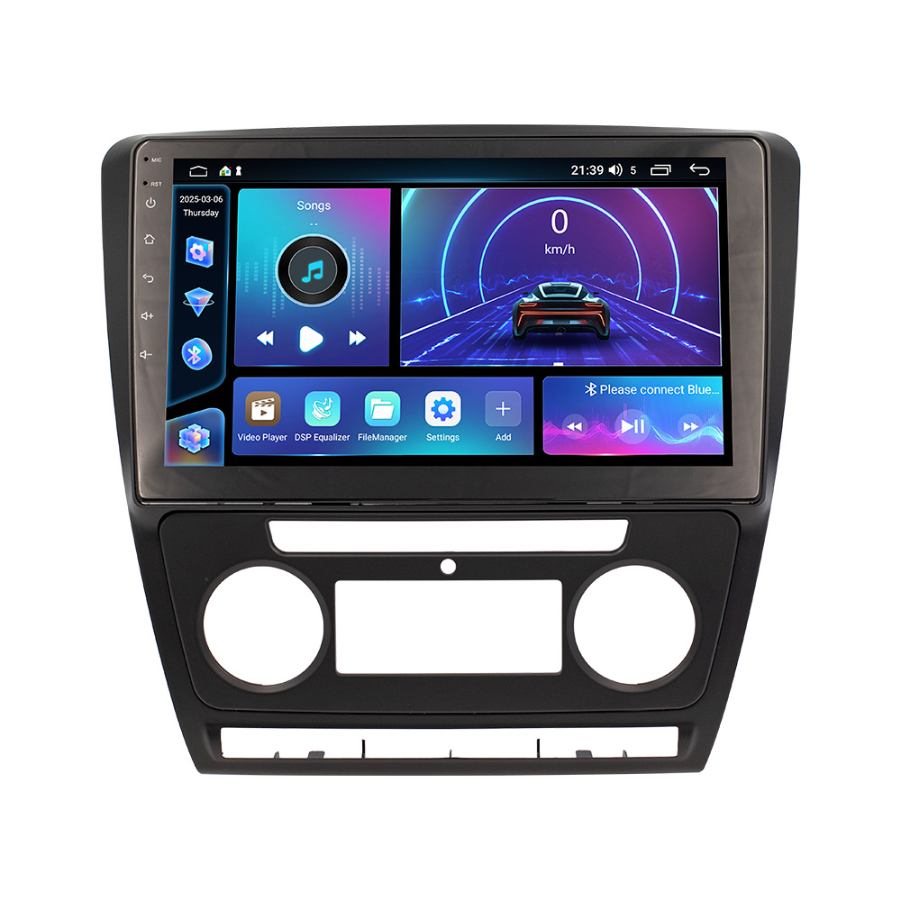 Aplicable para el modelo 07 - 14 Skoda Ming锐 cuatro paneles Android navegación de automóviles FangYitong cuatro núcleos / ocho núcleos motor de automóviles