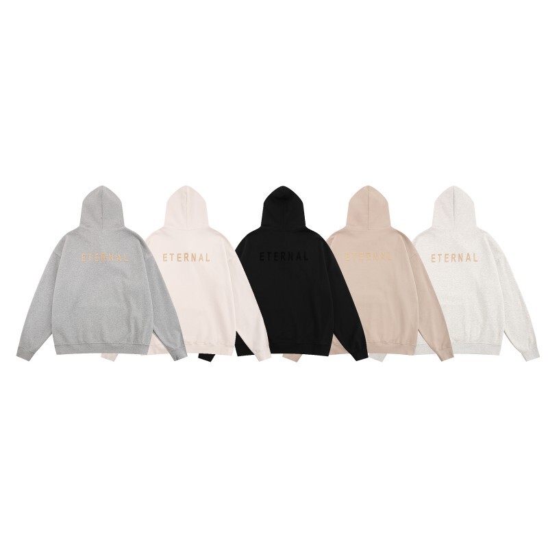Correct version of FOG double line ESSENTIALS Eternal series Limited long sleeve hooded high street loose round neck sweater Correct version of FOG double line ESSENTIALS Eternal series Limited long sleeve hooded high street loose round neck sweater