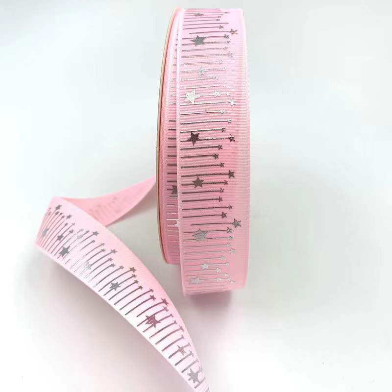 2,5 cm Meteor Hot Fix plata dorado hilo cinta bandeja de la barra cinta de la flor caja de regalo cinta de la torta en la acción