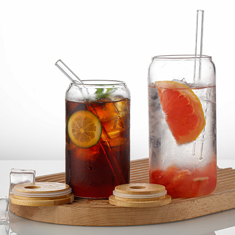 Taza de Cola de alto valor, taza de vidrio rojo de red de viento, taza de café, taza de batido, taza de bebida fría, taza de agua con burbujas