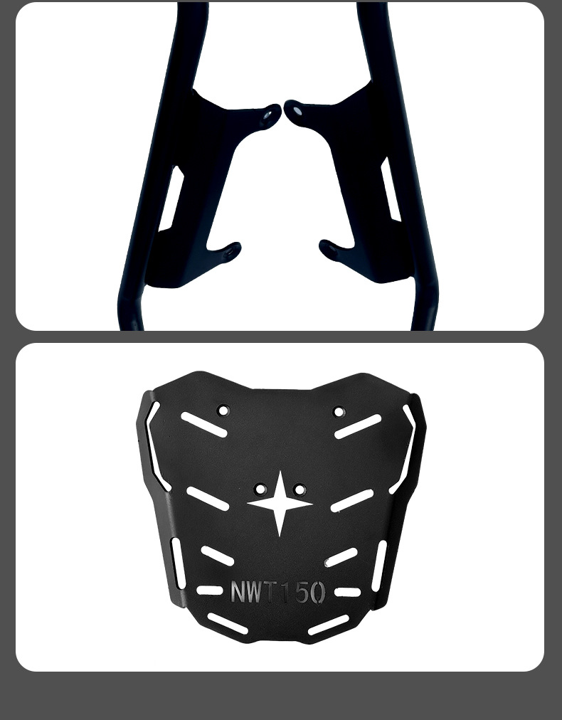 Suitable for Wuyang Honda Nwt150 Bumper Modification, Front and Rear Guard Bars, Exhaust Anti-Fall Tail Bracket, Rear Backrest Accessories