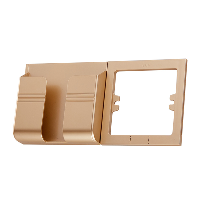 金色外贸墙壁手机充电放置架壁挂式粘贴支架厕所床头贴墙面上架子